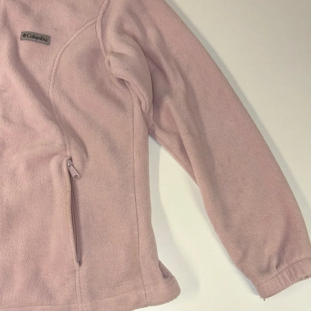 Columbia Light Pink Fleece Jacket - Picture 3 of 5